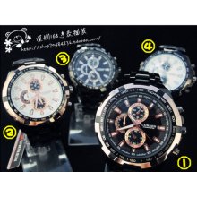 Luxury Quartz Men Boy Stainless Steel Sport Wrist Watch High Quality 8023a