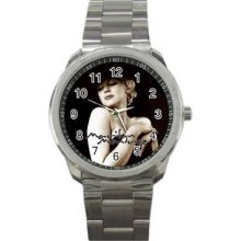 Marilyn Monroe Vol 1 Unisex Silver-Tone Sports Metal Watch 15