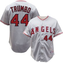 Mark Trumbo La Anaheim Angels Grey Road Away Jersey Men's Sz (l-2xl)