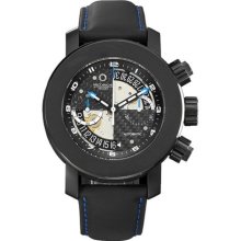 Meccaniche Veloci Men's W307RR_295 Automatic Chronograph Black PV ...