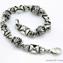 Mens 316l Stainless Steel Bling Bracelet Chain B1v20