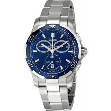 Men's Alliance Chronograph Stainless Steel Case and Bracelet Blue Tone