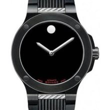 Men's Black Stainles Steel Case Black Dial Automatic Black Rubber