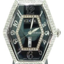 Mens Diamond Black Magnum Deluxe XXL Avi&Co Ice Tek Watch 7.50ct