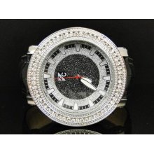 Mens Diamond King Joe Rodeo Jojo 3 Row Bezel 55 Mm Diamond Hip Hop Bling Watch