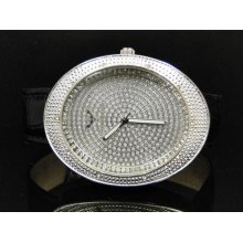 Mens Diamond King Joe Rodeo Jojo White Oval Face Bezel Diamond Hip Hop Watch