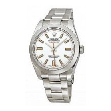 Men's Rolex Milgauss Stainless Steel/White Dial/Triple Folding Clasp