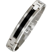 Men's Stainless Steel Black Gun Metal Bracelet