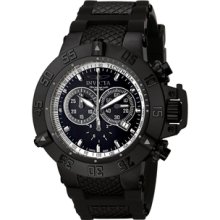 Men's Subaqua Chronograph Black Rubber