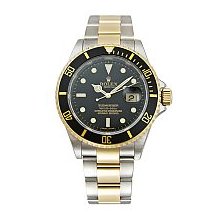 Men's Submariner Rolex, 18k Yellow Gold & Steel Oyster - Pre-Owned