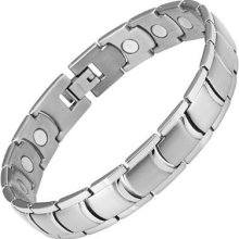 Mens Titanium Magnetic Therapy Bracelet With Link Removal Tool