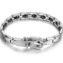 Mens Womens Power Titanium Magnetic Belt Style Bracelet Balance Body Energy