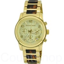 Michael Kors Mid Size Runway Mk5659 | Chronograph | Gold Dial | 38mm | 50m |