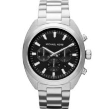 Michael Kors Silver Men's Silver Tone Stainless Steel Chronograph Watch