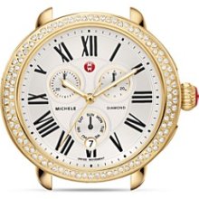 MICHELE Serein Diamond Gold Watch Head, 40mm