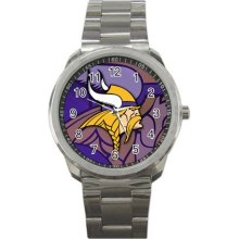 Minnesota Vikings Custom Sport Metal Watch Silver New Hot Item