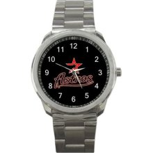 MLB Houston Astros Sport Metal Watch Mw570 - Metal - Gray