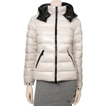 Moncler Bady Womens Down Puffer Jacket Cream