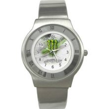 Monster Energy Unisex Ultra Slim Stainless Steel Watch 12