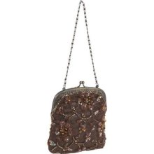 Moyna Handbags Beaded Evening Bag Brown