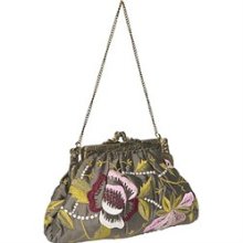 Moyna Handbags Embroidered Evening Bag Olive