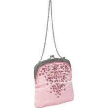 Moyna Handbags Evening Tear Drop Crystal Purse Pink