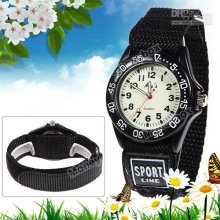 My's Men's Fashion Quartz Wrist Watch Luminous Round Shaped Black Ny