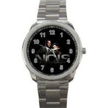 NCIS Unisex Silver-Tone Sports Metal Watch 01