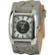 Nemesis Women's Charcoal Sunshine Leather Watch