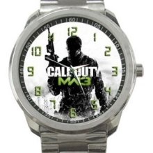 New Call of Duty Modern Warfare 3 MW Unisex Metal Watch Stainless Steel Band