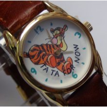 New Timex Disney Winnie The Pooh Quartz Gold Watch