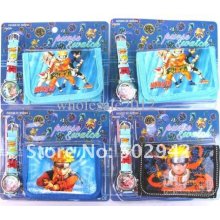 New. Wholesale 40 Set Cartoon Naruto Kids Part Set Watch Wristwatch