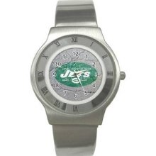 New York Jets Unisex Ultra Slim Stainless Steel Watch 10