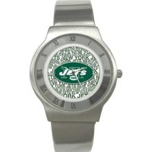 New York Jets Unisex Ultra Slim Stainless Steel Watch 08