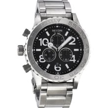 Nixon 42-20 Chronograph Black Dial Stainless Steel Mens Watch A037000