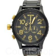 Nixon 51-30 Chrono A083 Matte Black/ Gold | 51.25mm | 300m |