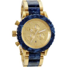 Nixon Men's 42-20 Gold and Royal Granite Chronograph Watch (Gold/ Royal Granite)