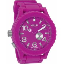 Nixon Men's 51-30 A236644-00 Purple Polyurethane Analog Quartz Watch with Purple Dial