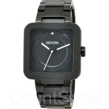 Nixon Riot A189 All Black | Metal Bracelet | 36mm X 36mm | 100m |