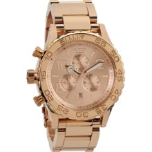 Nixon The 42-20 Chrono All Rose Gold Watch - gold regular