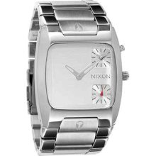 Nixon The Banks Stainless Steel Watch - Silver/white