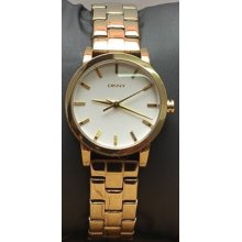 Ny8304 Dkny Ladies Watch Gold Tone All Over Authentic Dkny W/ Tag