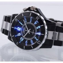 Ohsen 5 Colour Led Light Black Men Man Sport Quartz Waterproof Watch