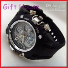 Ohsen Digital Analog Chronograph Mens Sport Wrist Watch Aa