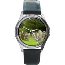 Old Grave Yard Tombstones Unisex Wrist Watch