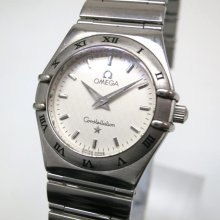 Omega Constellation Wristwatch SS White/Silver Ladies