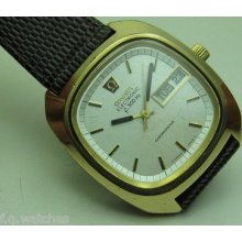 Omega Electronic F300hz Chronometer 198.00076 Goldfilled Vintage Men Watch