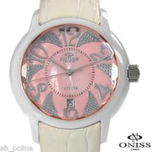 Oniss Swiss Movement Easy Read Mop Dial Ladies Watch Valentine Day -gift Box