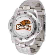 Oregon State Beavers Logo- Mens Sport Steel Watch