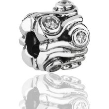 Original Pandora Bead 925/ale Ocean Wave White Cz Charm 790369cz